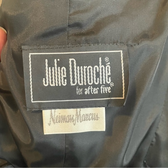 VTG Julie Duroche X After Five Harlequin sequin Strapless Cocktail Party Dress - Picture 6 of 9